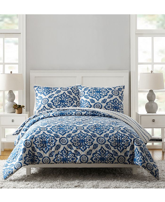 Vera Bradley Stitched Medallions Queen Comforter Set 3Pc Macy's