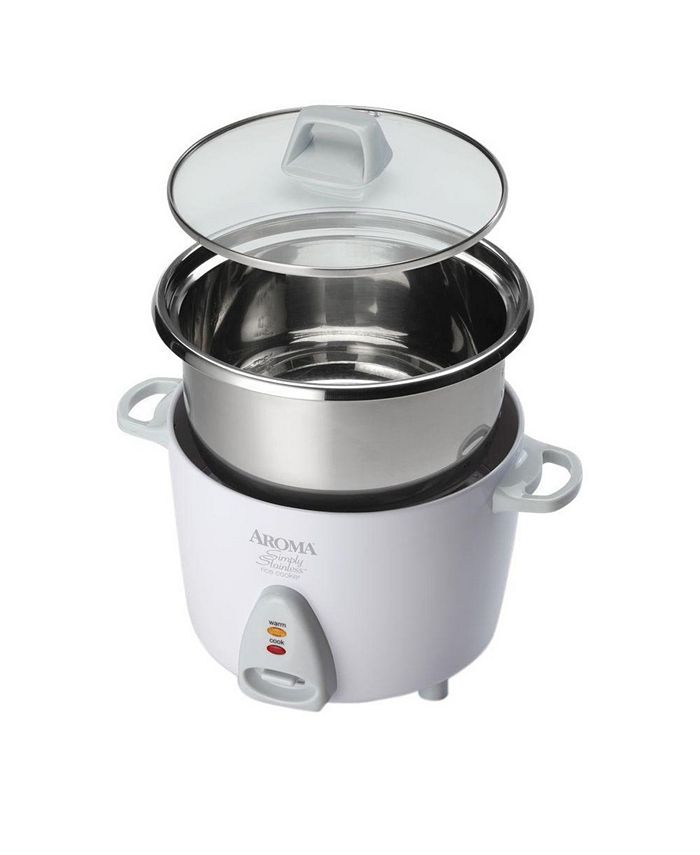 Aroma ARC753SG Simply Stainless 6 Cup Cooked Rice Cooker Macy's