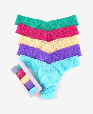 Hanky Panky - Signature Lace Low Rise Thongs 5-Pack Set 4911F