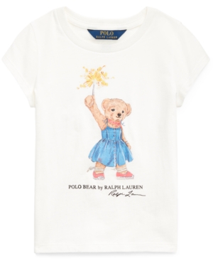 Big Girls Sparkler Bear T-shirt