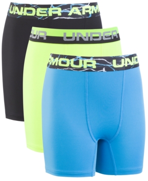 image of Under Armour Big Boys 3-Pack Voltage Performance Boxer Briefs