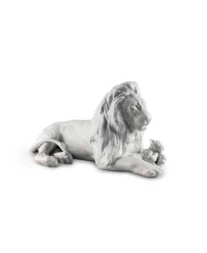 LLADRÒ COLLECTIBLE FIGURINE, LION WITH CUB