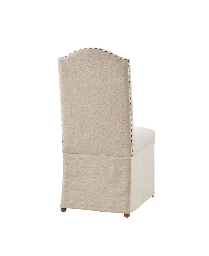 Upholstered skirted discount parsons chairs