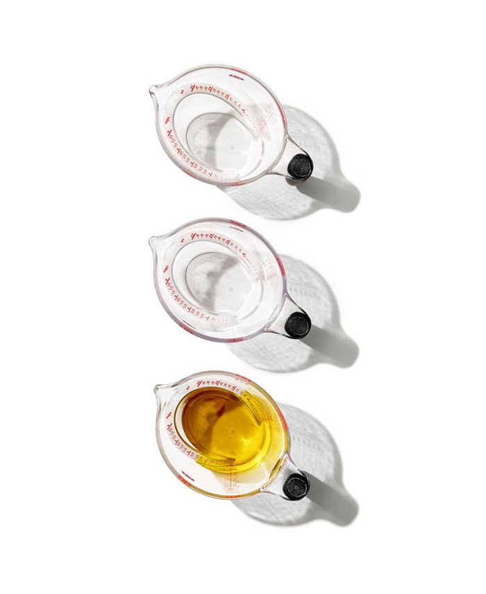 Set of 3 Angled Measuring Jugs in Onyx Black main image 1