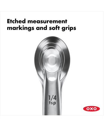 OXO - Set of 4 Stainless Steel Magnetic Measuring Spoons