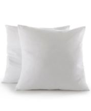2 Pack Down Alternative Throw Pillow Insert - 18 X 18 Square - White