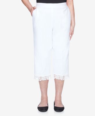 Missy Bella Vista Lace Trim Capri Pants 