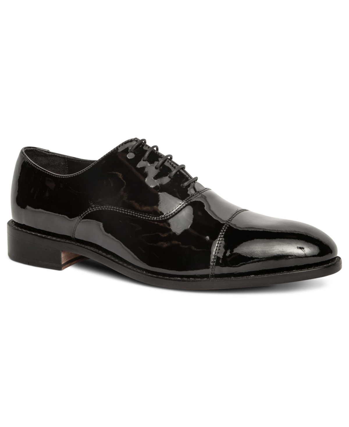 Men's Clinton Tux Cap-Toe Oxford Leather Dress Shoes - Black