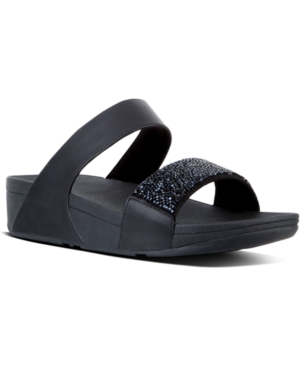 FitFlop Women's Sparklie Crystal Slide Sandal Women's Shoes