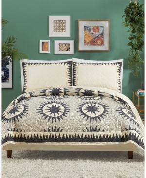 Makers Collective Justina Blakeney By  Soleil 3-piece King Quilt Set In Cream