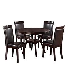 Dover Dining Room Table and Chairs, Set of 5