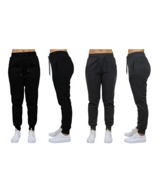 Women's Loose Fit Fleece Jogger Sweatpants, Pack of 2