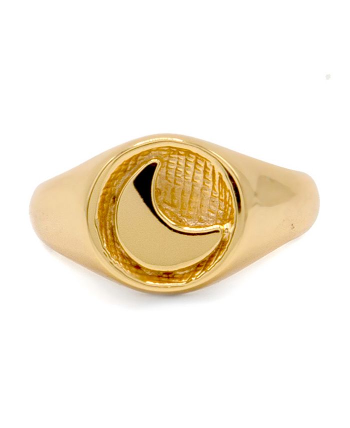 Macy's signet on sale ring
