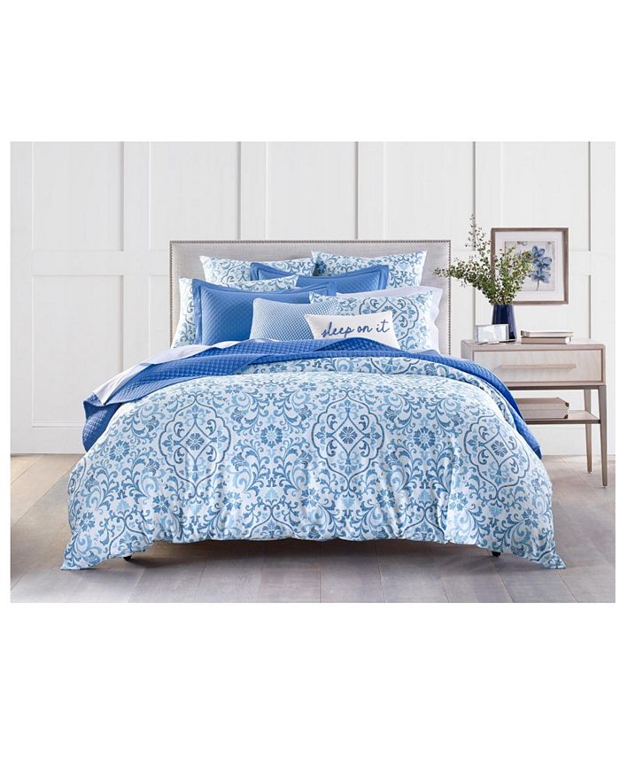 Charter Club Filigree 300Thread Count Full/Queen Comforter Set