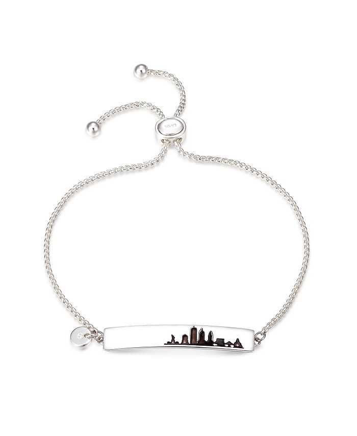 Unwritten Silver Plated New York City Bar Bolo Bracelet Macy s
