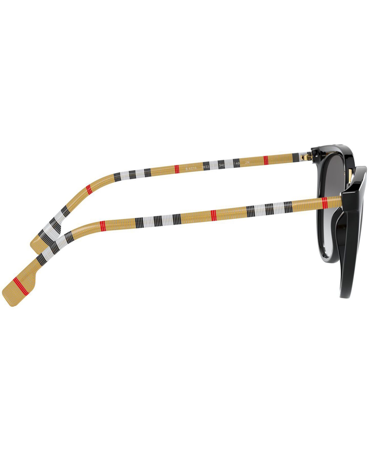 Женские солнцезащитные очки Burberry Sunglasses, 0BE4316, цвет: Чёрный / Серый градиентный — фото 4