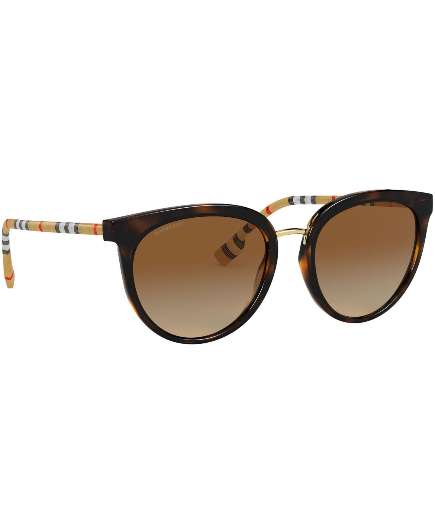 Женские солнцезащитные очки Burberry Polarized Sunglasses, 0BE4316, цвет: Гавана / Коричневый градиентный — фото 3