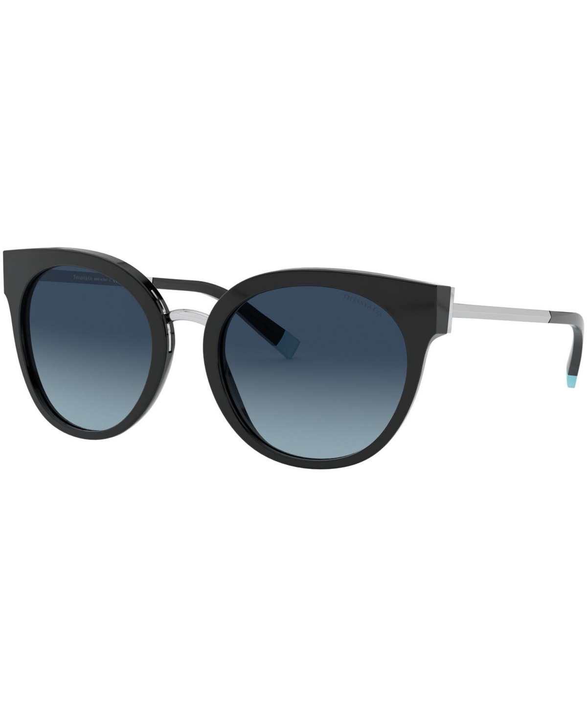 Tiffany & Co Sunglasses, Tf4168 54 In Black,polar Azure Gradient Blue