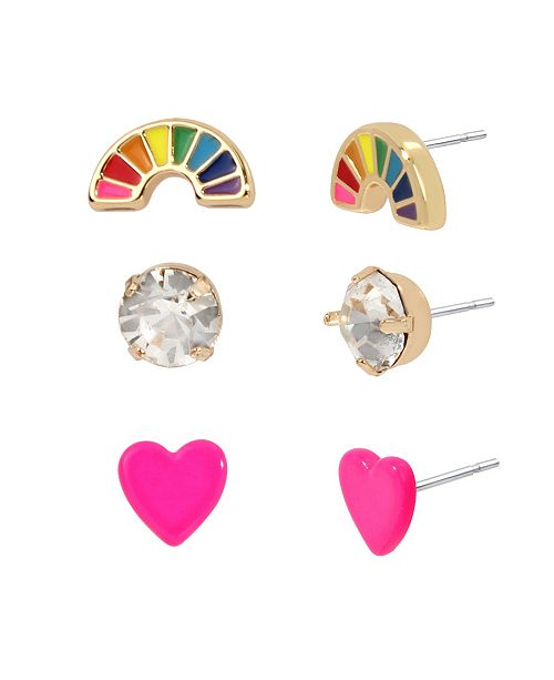 Bcbgeneration Rainbow Stud Earrings Set Reviews Earrings