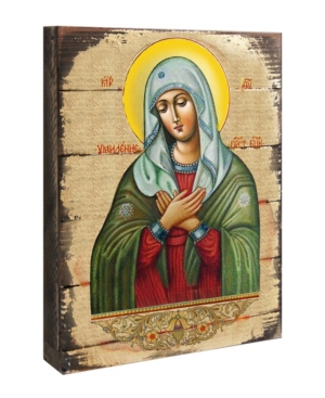 Designocracy Icon Tenderness Mother of God Wall Art on Wood 8