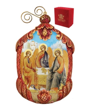 G.debrekht Hand Painted Trinity Scenic Ornament In Multi