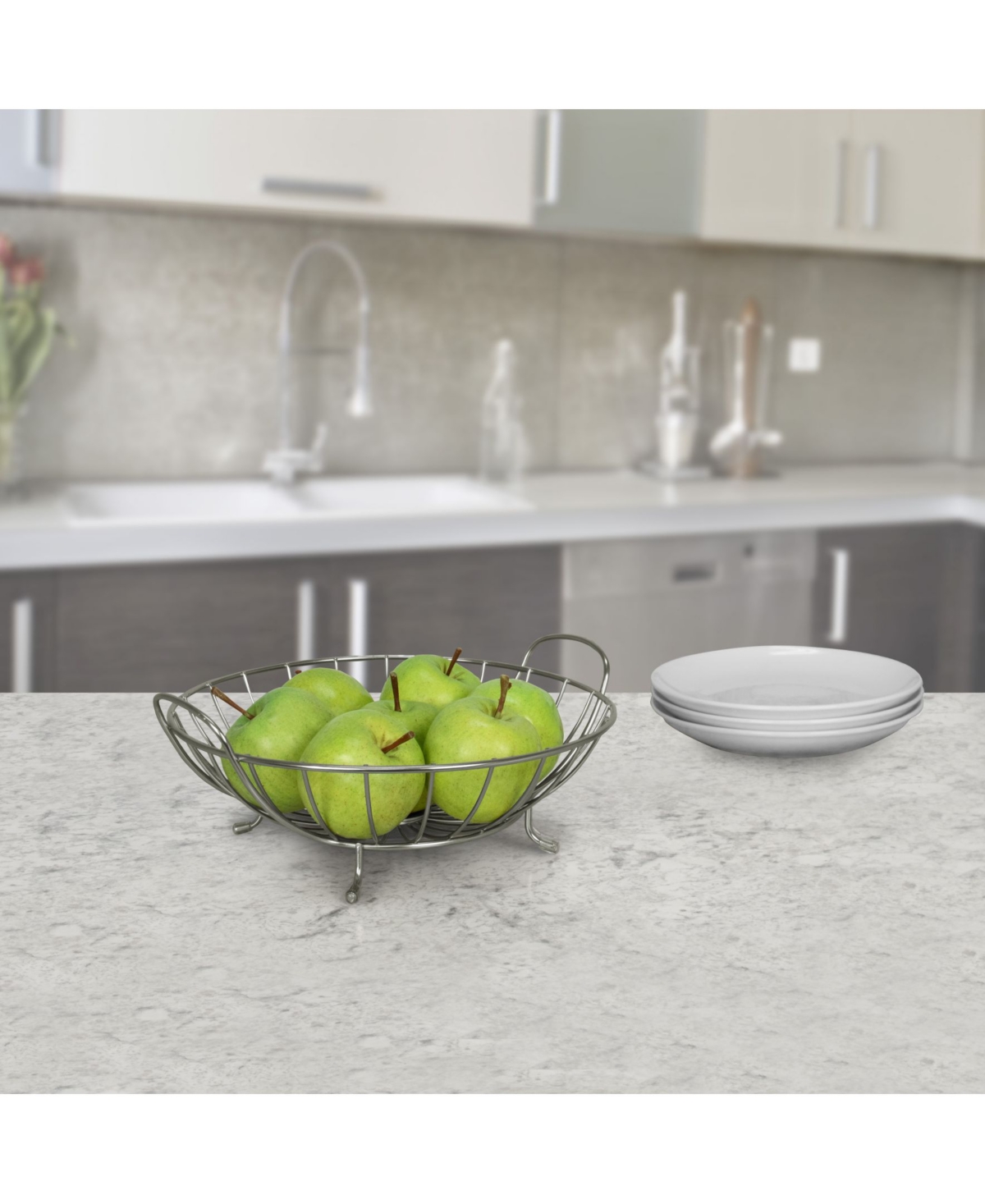 Spectrum Yumi Fruit Bowl In Chrome