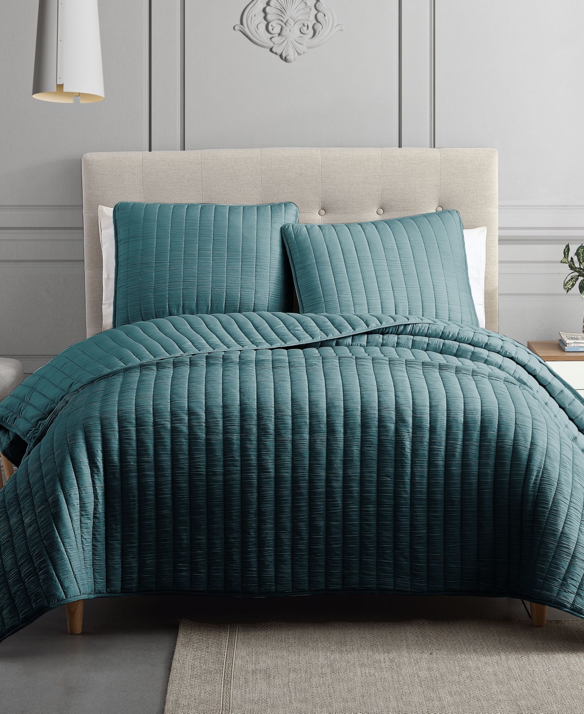 Riverbrook Home Moonstone 3 Piece Full/queen Coverlet Set In Teal