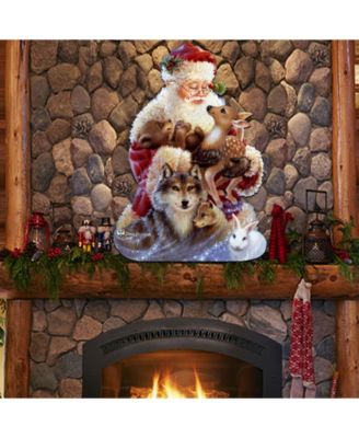 by Dona Gelsinger Santa Little Friends Wall and Door Hanger