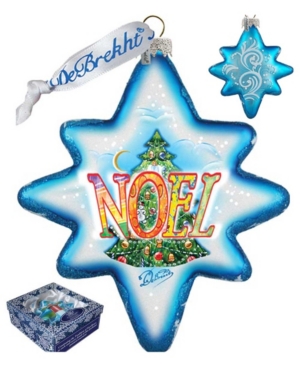 G.debrekht Noel Glass Ornament In Multi