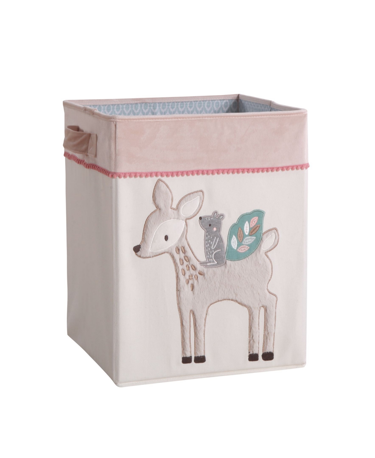 Levtex Baby Everly Square Hamper In Blush