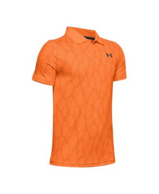 under armour orange polo shirt