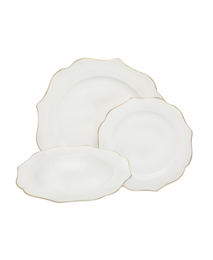 Godinger Arendale Bone China 12 Pc. Dinnerware Set, Service For 4 In White