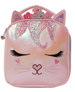 image of Omg! Accessories Girls Flower Crown Miss Bella Kitty Lunch Bag