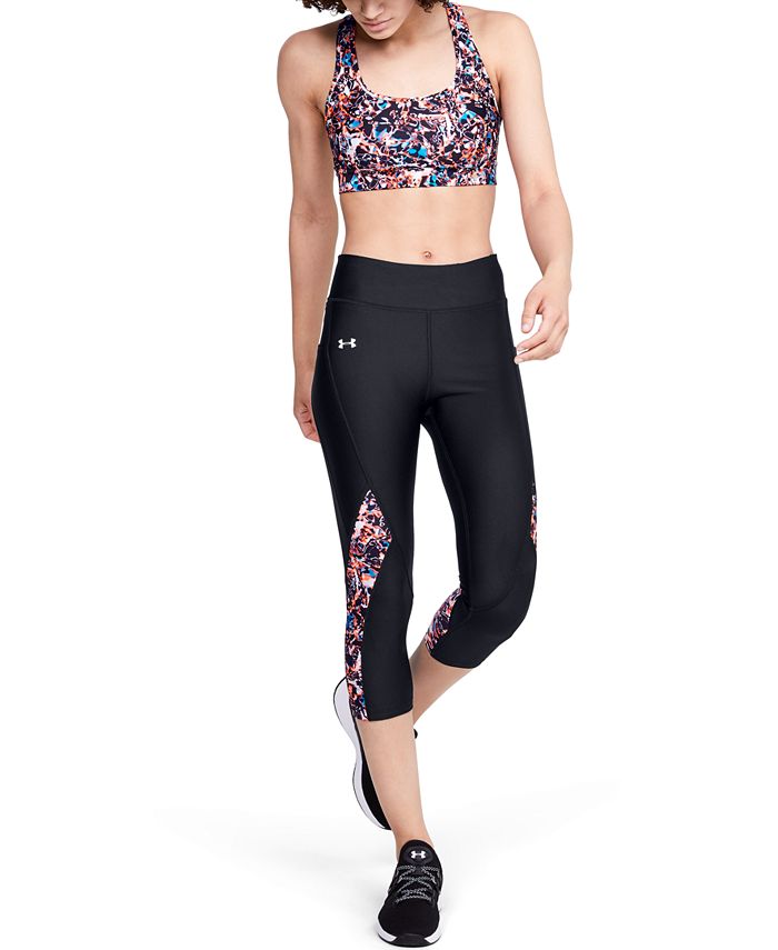 Under Armour Plus Size HeatGear® PrintedInset Capri Leggings Macy's