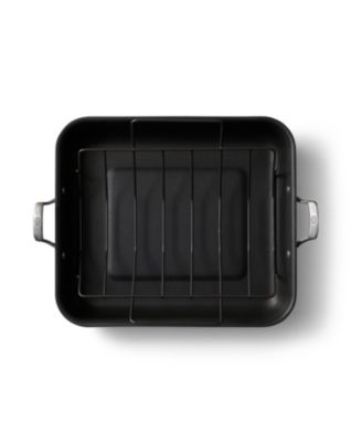 Calphalon - Premier Hard-Anodized Nonstick 16-Inch Roaster with Rack, Black