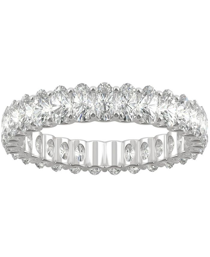 Charles & Colvard - Moissanite Oval Eternity Band (2-9/10 ct. t.w. DEW) in 14k White Gold