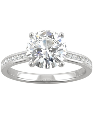 image of Charles & Colvard Moissanite Engagement Ring (2-1/10 ct. t.w. Dew) in 14k White Gold