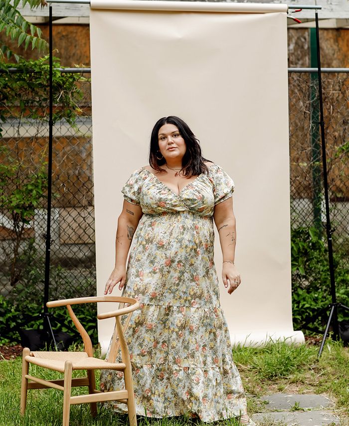 Danielle Bernstein Plus Size Poplin Midi Dress Created for Macy s