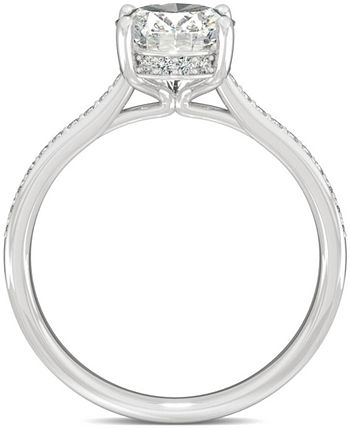Charles & Colvard - Moissanite Oval Engagement Ring (2-1/3 ct. t.w. DEW) in 14k White Gold
