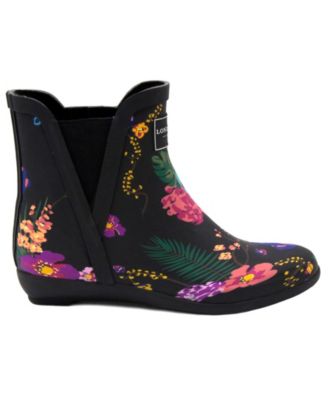 london fog piccadilly women's chelsea waterproof rain boots