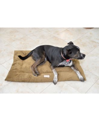 M01CHL-M Medium Pet Bed Mat , Dog Crate Soft Pad With Poly Fill Cushion, Sage Green