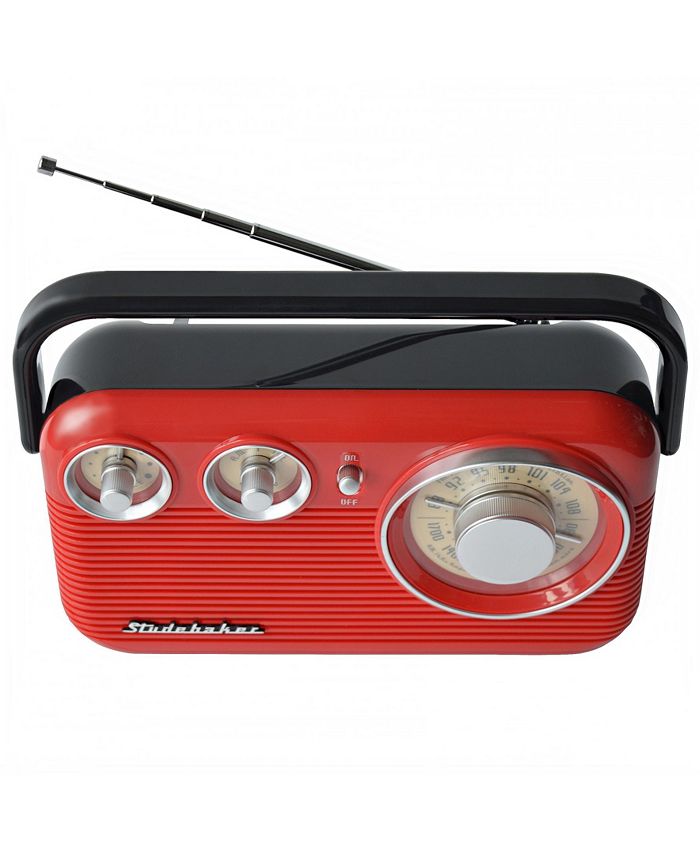 Studebaker SB2003RB Portable AM/FM Radio - Macy's