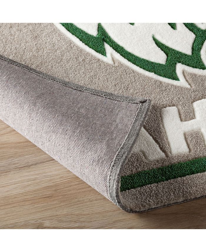 Luxury Sports Rugs Utah Valley Coluv Gray 3'2" x 5'1" Area Rug Macy's