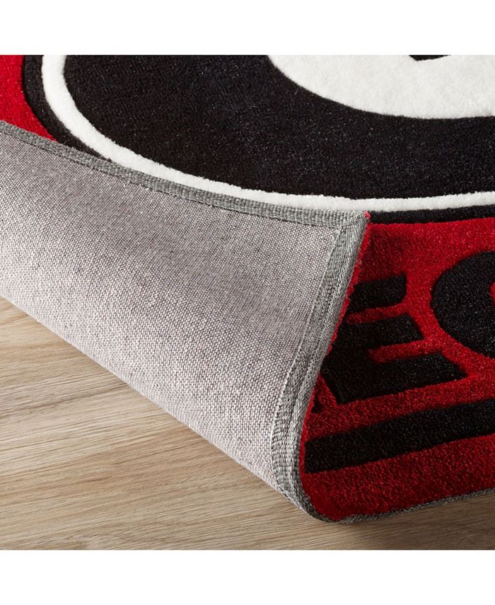 Luxury Sports Rugs Colga Red 8'2" x 10' Area Rug Macy's