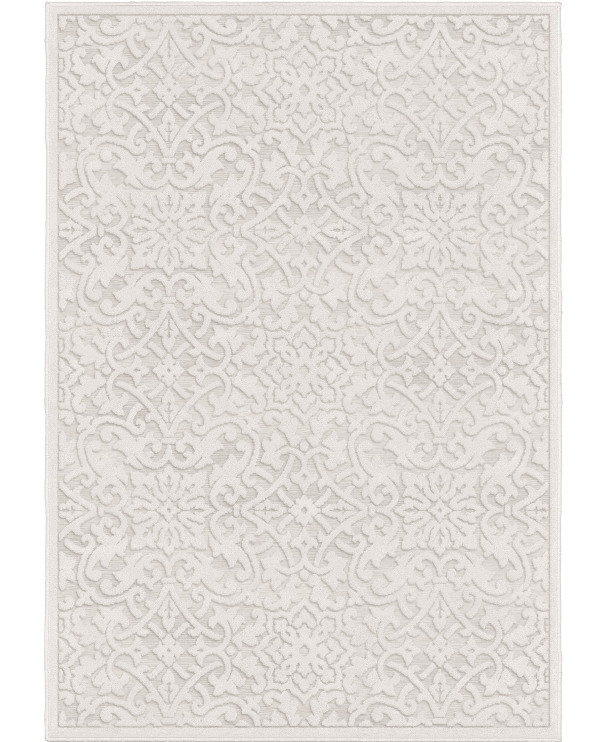 Edgewater Living Bourne Biscay Neutral 7'9in x 10'10in Outdoor Area Rug - Neutral