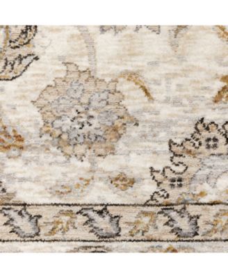 Maharaja 70E Ivory and Gray 2' x 3' Area Rug