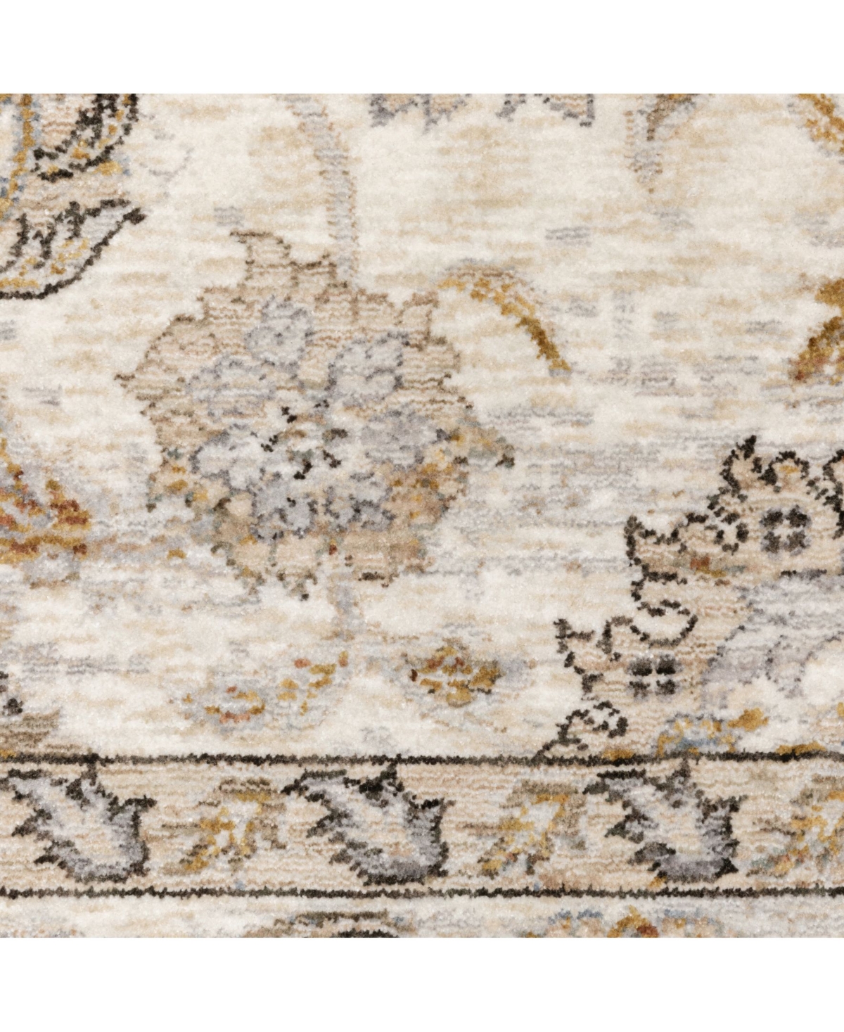 JHB DESIGN MAHARAJA 70E IVORY AND GRAY 7'10" X 10'10" AREA RUG 