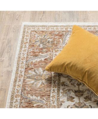 Maharaja 5091Z Rust and Ivory 7'10" x 10'10" Area Rug