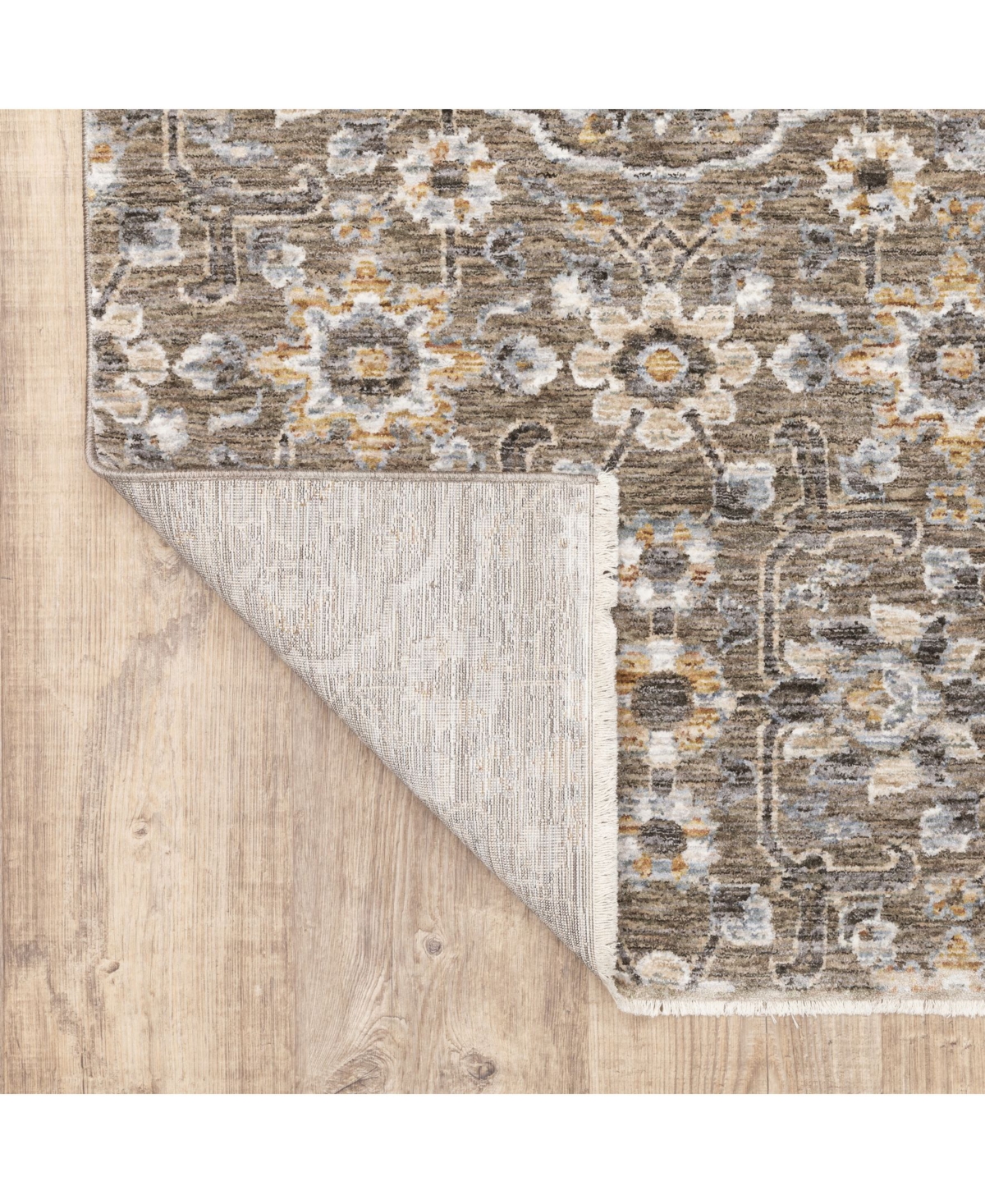 Oriental Weavers Maharaja 532D Gray and Tan 2' x 3' Area Rug