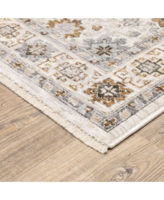 Maharaja 71W Ivory and Gold 2' x 3' Area Rug